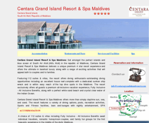 centaragrandislandresort.com: Centara Grand Island Resort & Spa Maldives
Maldives Centara Hotels and Resorts - Home Page: Centara Grand Island Resort & Spa Maldives