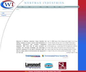 wi-il.com: wertman indu >  Home
wertman industries  sells,rents and leases environmental test chambers, we also service and calibrate chambers. 