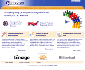 inteuron.com: Inteuron - badania internetu, badania marketingowe, ankiety internetowe
Inteuron - systemy służące do analiz oraz badań internetu