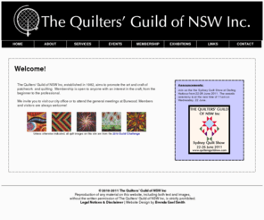 quiltersguildnsw.com: The Quilters' Guild of New South Wales: Official Website
The home page of the official website of The Quilters' Guild of NSW Inc