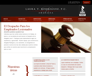 sulicenciada.com: Bellaire Workers' Compensation Attorney Laura Rodriguez
Start a free attorney case review now! Bellaire workers compensation attorney Laura Rodriguez helps injured workers recover the maximum compensation for injuries and losses.