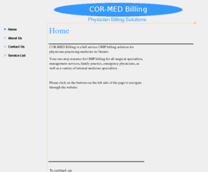 cormedbilling.com: Home
