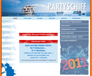 das-partyschiff.info: PARTYSCHIFFE BODENSEE
Party auf dem Bodensee mit den Schiffen der Bodenseeschiffahrtsgesellschaft