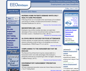 eeonews.com: EEO News - Employment Law Case Headlines
EEO News: Employment Law Case Headlines about sexual harassment, ADA, FMLA, and discrimination