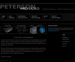 localvideoproduction.com: Peterson Pro Video
Peterson Pro Video|Professional Video Production