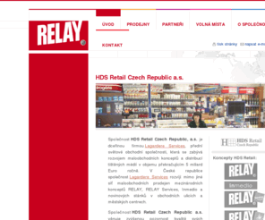 hds.cz: HDS Retail Czech Republic
Síť maloobchodních prodejen mezinárodních konceptů Relay, Relay Services, Inmedio a novinových stánků