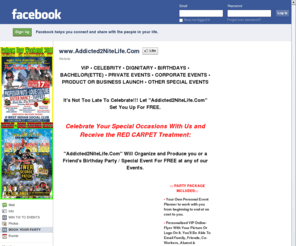 addicted2nitelife.com: Incompatible Browser | Facebook
 Facebook is a social utility that connects people with friends and others who work, study and live around them. People use Facebook to keep up with friends, upload an unlimited number of photos, post links and videos, and learn more about the people they meet.