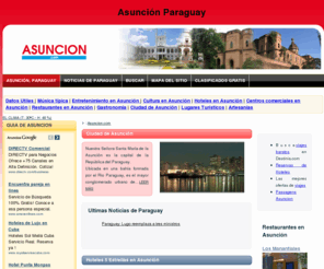 asuncion.com: Asunción, Hoteles en Asunción,Restaurantes en Asunción,Turismo en Asunción, Paraguay - Asunción.com: El punto com oficial de Asunción, Paraguay
Asunción,Asunción hotels,Asunción Restaurants,Asunción Travel, Paraguay  by Asunción.com