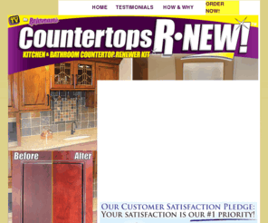 countertops-r-new.com: Countertop Cleaner | For corian, granite, formica & more
Clean your countertops with Countertops R New. Made for corian, formica, granite and more!