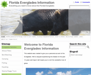 everglades-info.com: Florida Everglades Information
Everything you want to know about the Florida Everglades from two of its biggest fans!