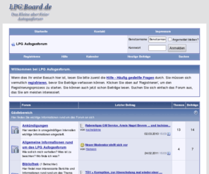 lpgboard.de: LPG Autogasforum - Powered by vBulletin
Das einzige unabhängige Autogasforum - hier werden Sie informiert