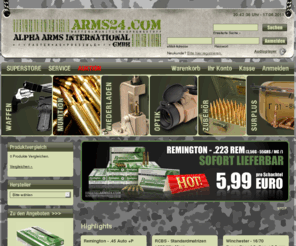 arms24.org: Waffen Online-Shop - Arms24.com
Der große deutsche Waffen Online Shop mit über zehntausend Artikeln aus den Bereichen Waffen, Munition, Wiederladen, Optik, Zubehör und Surplus.