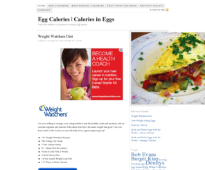egg-calories.com: Egg Calories | Calories in Eggs
Information about egg calories and egg recipes. View delicious dishes as well as nutritional information and calories in eggs.