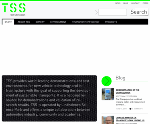 testsitesweden.com: TSS News | Test Site Sweden
TSS provides world leading demonstrations and test environments for new vehicle technology and infrastructure with the goal of supporting the development of sustainable transports.