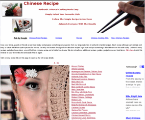 chinese-recipe.net: Chinese Recipe - Authentic Chinese Recipes to try
Variety of Oriental Cooking Recipes
