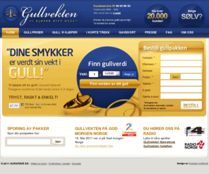 gullfabrikken.org: Gullvekten
Vi kjøper alt av gull! Uansett tilstand!
Pengene overføres din konto innen 2-4 dager. 

TRYGT, RASKT & ENKELT!