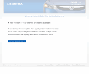 ahm-ownerlink.com: Honda Owner Link | Member Account Login
Log in to your Honda Owner Link account and manage your vehicle service information, maintenance schedule, financial services, and find recall information.