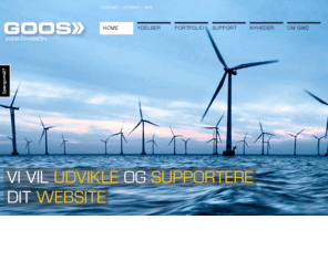 goos.dk: Vi vil udvikle og supportere dit website - GOOS web-division
Udvikling, hosting og servicering af webløsninger. TYPO3, Magento shops, Wordpress, Zend Framework.