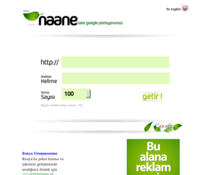 naane.com: Naane | Google Position Finder
Google da pozisyonunuzu öğrenmek için... Find your Google position...