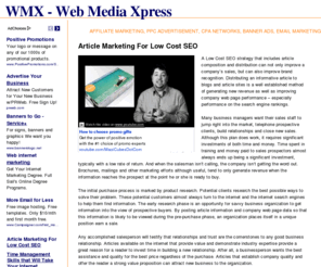 webmediaxpress.com: WMX - Web Media Xpress
Affiliate Marketing, PPC advertisement, CPA networks, banner ads, email marketing