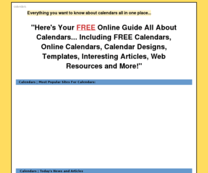 incrediblecalendars.com: Calendars
Calendars | Here's your FREE online guide to quickly and easily creating, designing and printing unforgettable business cards that get you noticed and get you more business! Click here now for FREE business card designs, templates, FREE samples, web resources and more.