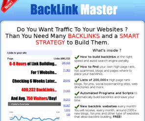 linkbuildingsolutions.biz: Link Building Solutions - Everything You Need to Build Backlinks
Link building solutions with help from automatic link building submitters : directory submitter, rss feed submitter, blog commenting software, backlink building scripts.