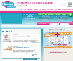 pharm-lyon.com: Accueil | PHARMACIE DU GROS CAILLOU - LYON
Votre pharmacien est le professionnel de sante qui constitue le dernier maillon de la chaine du medicament, garantissant le malade contre une mauvaise utilisation des specialites prescrites.