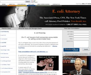 ecoli.org: E. coli Poisoning Lawyers and Attorneys - E. coli Food Poisoning Attorney - Escherichia coli O157
E. coli Poisoning Lawyers and Attorneys for E. coli Food Poisoning: Lawyer for Escherichia coli O157 lawsuit has national reputation and has recovered millions for outbreak victims, including medical expenses and pain and suffering.  Wrongful death suit and class action lawsuit information.