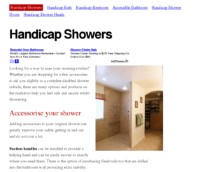 handicapshowersguide.com: Handicap Showers
Looking for info on Handicap Showers? Discover options for handicapped and wheelchair users, and how to adapt your existing shower for disabled use.