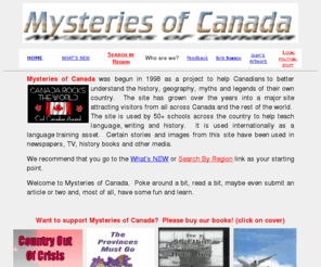 mysteriesofcanada.com: Welcome to Mysteries of Canada
