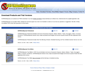 superantispywaredownloads.org: SUPERAntiSpyware.com - Downloads
SUPERAntiSpyware. Free Malware Remover. Remove Malware, Remove Spyware, Rootkits, Spyware, Adware, Worms, Parasites