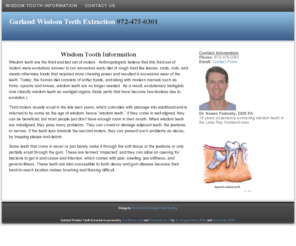 garlandwisdomteeth.com: Wisdom Tooth Information at Garland Wisdom Teeth Extraction
