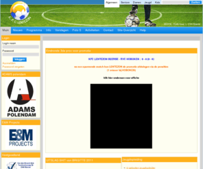 lentezon.com: KFC LENTEZON vzw
Dit is de website van voetbalclub KFC Lentezon Beerse vzw lid van KBVB met stamnr 0599