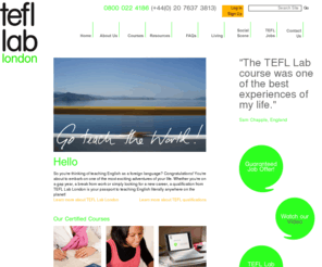 thetefllab.net: TEFL Courses London :  Trinity College Accredited TESOL Courses : TEFL Lab London
TEFL Courses in London are offered by TEFL Lab London. Your first stop for TEFL English courses in London.