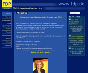 fdp-mechernich.de: Aktuelles - FDP Ortsverband Mechernich
FDP Ortsverband Mechernich