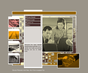 reallyfreeresumebuilder.com: Welcome
A free tool for building resumes.  No hidden costs.