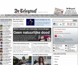 reiskrant.mobi: Nieuws | Altijd op de hoogte van het laatste nieuws met Telegraaf.nl
Telegraaf.nl houdt u op de hoogte van het laatste nieuws uit binnen- en buitenland, sportnieuws, uw horoscoop, het weer, mode & beauty en meer!