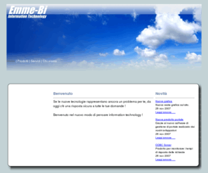 emme-bi.com: Benvenuto
Replace this description with your own. It is used to create meta information used by the search engines to index your web site.