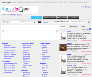 nuevoloquo.net: Nuevo Loquo
Free classifieds for cars, jobs, real estate, personals, collectibles, computers, electronics, pets and more. Photos and videos
