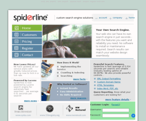 spiderline.org: Spiderline Site Search - web site search - site search - search tool - search engine web site
Hosted search engine solution for any website