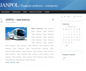 janpol.info: TRANSPORT OSOBOWO - TOWAROWY "JANPOL" Jan Pięta
JANPOL