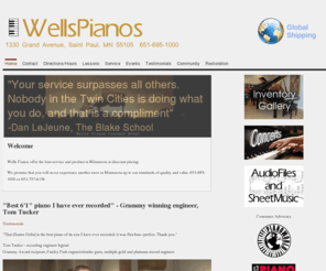 wellspiano.com: Wells Pianos - piano, keyboard, music store, new and used pianos, Saint Paul, Minneapolis, MN, - steinway, mason, 651-695-1000 | discount warehouse pricing, boutique setting - new Sauter, Hailun, Brodmann, used Mason, Steinway
