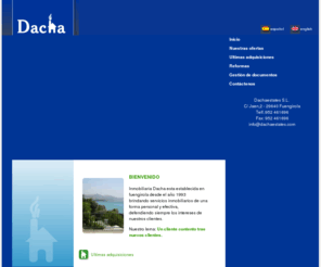 dachaestates.com: Bienvenidos [Inmobiliaria Dacha Estates]
Inmobiliaria Dacha Estates, su inmobiliaria en Málaga