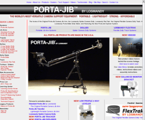 dv-jib.com: Porta-Jib Camera Jib Arm - Lightweight Portable Jib Arms, Porta-Jib Explorer, Camera Tripods, Camera Dollies, Losmandy Spider Camera Dolly, Flexible Dolly Track, Trolleys & Camera Support
Portable camera jib arms, camera dollies, flexible track and jib arm tripods. Now featuring the Explorer jib, camera trolley, and aerial track system.