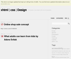 jedisthlm.com: xhtml | css | Design
