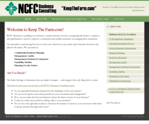 keepthefarm.com: NCFC Business Consulting ~ 530-894-6123
