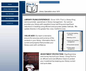 libraryfilingservice.com: File-It...
How to manage and update your library, reduce backlog