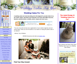 wedding-cakes-for-you.com: Wedding Cakes and Cake Decorating Ideas
At Wedding Cakes For You find the latest cake styles and the best recipes from a Connecticut award winning pastry chef.  Enter the wedding cake contest!