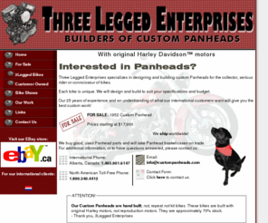 3leggedenterprises.com: Builder of Custom Panhead Motorcycles, 3Legged Enterprises
Builder of Custom Panhead Motorcycles