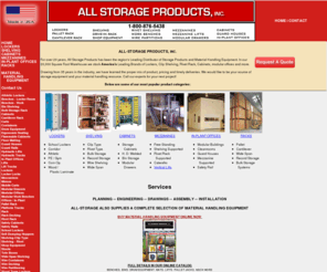 allstorageproducts.com: Lockers, Arkansas, AR, Mezzanines, In-Plant Offices, Racks and Shelving, All-Storage Products Inc.,
Offering a great selection of lockers, shelving, racks, cabinets, industrial mezzanines, modular offices, storage solutions, for the commercial, institutional and industrial markets in Arkansas and surrounding states.